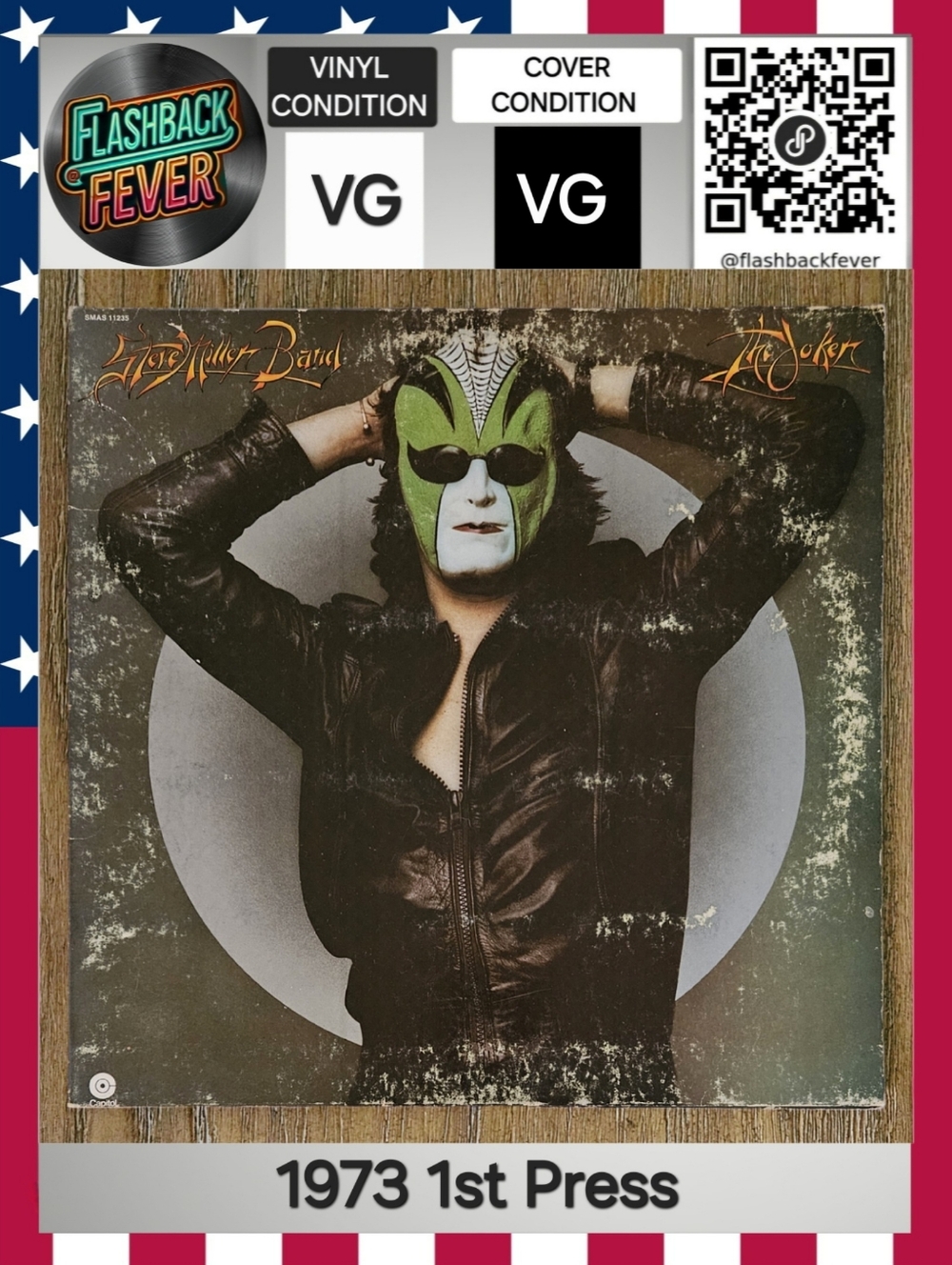 STEVE MILLER BAND•The Joker•Oct 1973 US (#SMAS 11235) L.A. 1st Pressing